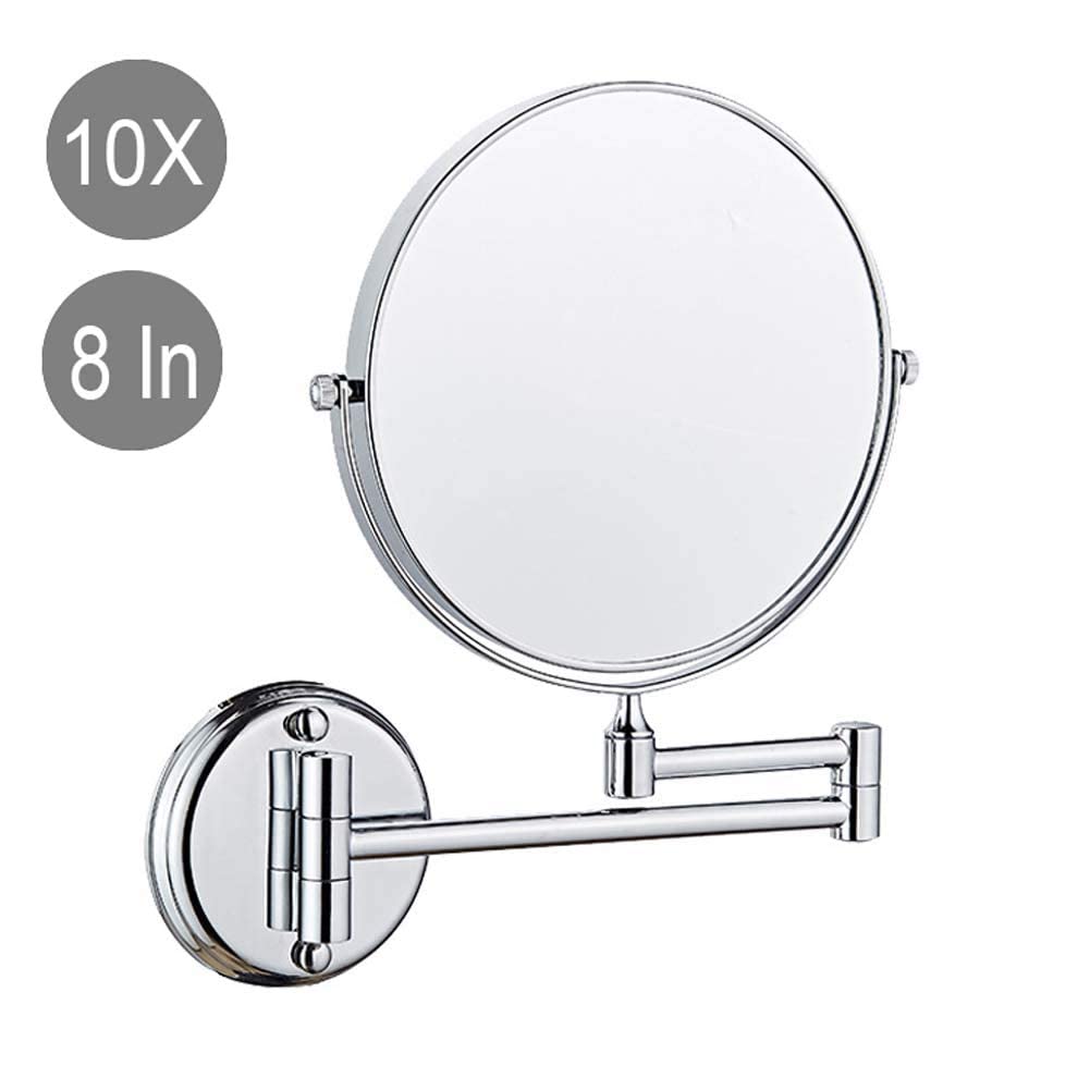 Miroir de Maquillage Mural 10X pour une Routine Beauté Parfaite dans la Salle de Bain