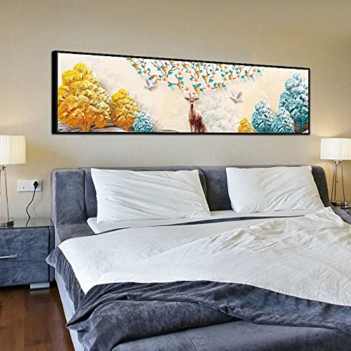 Diamond painting cerf de la forêt 80x180 cm avec kit complet broderie strass