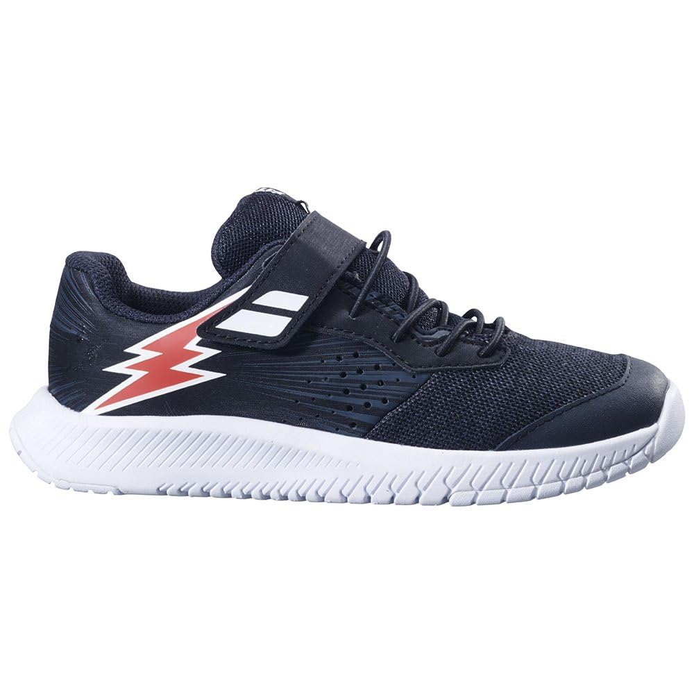 Babolat Enfants Pulsion AC Chaussures De Tennis Chaussures Toutes Surfaces Crème - Bleu