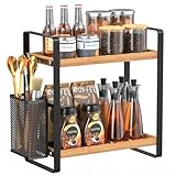 LEMIKKLE Kaffeebar-Zubehör und Kaffeetassenhalter, Küchenorganizer und -aufbewahrung, Gewürzregal-Organizer für Arbeitsplatte, Küche (Korb)