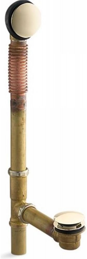 Kohler K-7259-BV 1-1/2" Toe-Tap Adj 14" to 20" Bathtub Drain Bronze