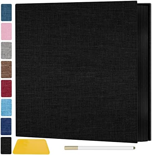 Zesthouse Photo Album Self Adhesive Pages,60 Pages Magnetic Scrapbook Albums with Sticky Page,Photos Album Holds 8x10 & 5X7 & 4x6 & 6x8 & 3x5, Large Picture Book Ideal for Family,Wedding,Baby