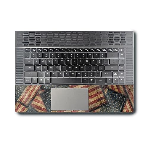 Image of MightySkins Glossy Glitter Skin Compatible with Alienware X16 R1 (2023) Full Wrap Kit - Vintage American | Protective, Durable High-Gloss Glitter Finish | Easy to Apply | Made in The USA