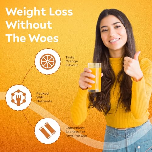Image of GoFigure Pre Meal Supplement Powder Shot Orange Flavor, 21 Sachets (5g Each) | With Slimbiome for Weight Loss & Weight Management, Metabolism Support | Natural Appetite Control for Men & Women