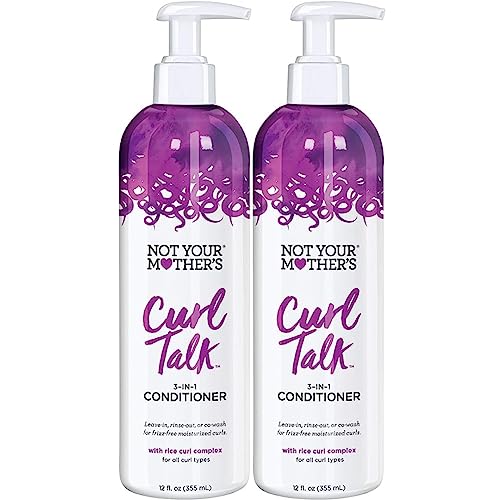 Not Your Mothers Curl Talk Conditioner 3-In-1 12 Ounce Pump (355ml) (2 Pack)