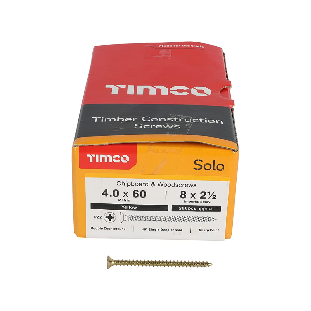 Timco PZ1 CSK BZP, Viti Placcate Zinco, Per Legno (confezione Da 200), 00062CWZ - Foto 11