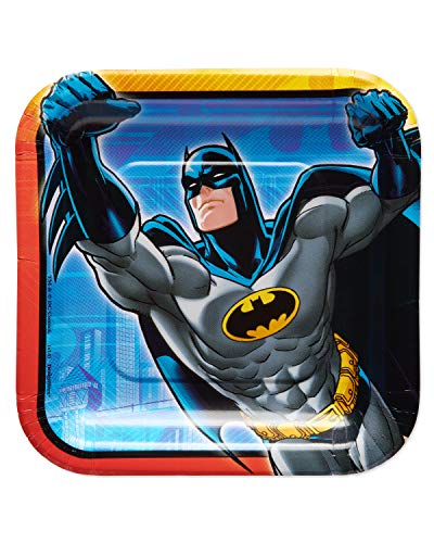 American Greetings Batman Party Supplies, Paper Dessert Plates (40-Count)