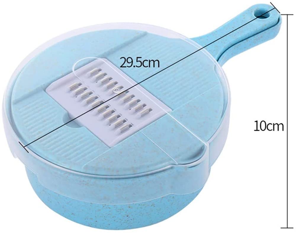 Tritaverdure, Set affettatrice grattugia e separatore Uova con Manico Staccabile, Comodo e Veloce in Cucina