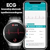 Smart Watch ECG Men, 1,43” AMOLED Smartwatch Dial Answer Call, Women Waterproof Fitness Tracker with PPG Blood Pressure SpO2 Heart Rate Monitor Message Notification Sleep Monitor for Android iOS - Image 4