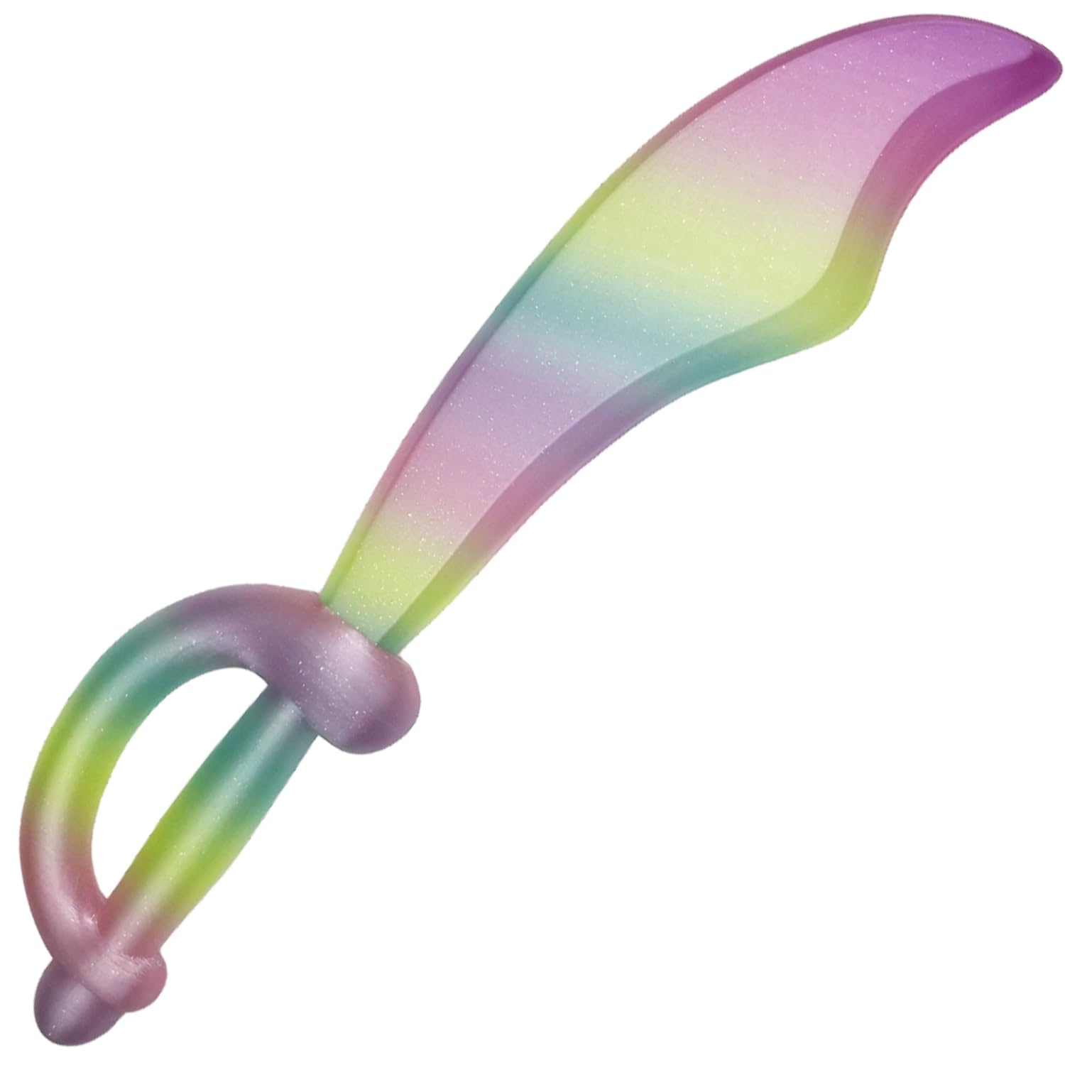 16" Rainbow Bubble Sword Toys for Sponge Costume - 3D Printed Yellow Party Gifts for Ocean Movie Fans Collection Halloween Cosplay Accessory