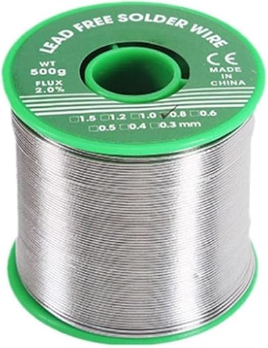 1Pc Transparent 0.8 mm 20 g Solder Wire, Lead-Free Solder Wire with Rosin Core for Electric Soldering and DIY，Soldering Materials and Accessories