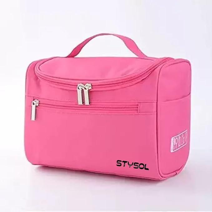 Travel Pouch Travel Organizer Packing Bags Portable Organizer Case Carry Pouch for Unisex Pink