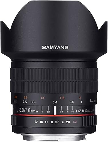 Samyang 10mm F2.8Ed as NCS CS Ultra Wide Angle Lens para SONY E-Mount (NEX) cámaras (sy10m-e)
