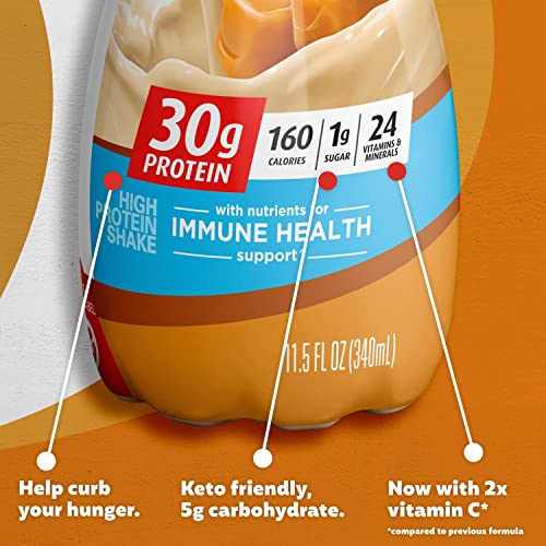 Protein Shake, 8 Flavor Variety Pack, 30G Protein, 1G Sugar, 24 Vitamins & Minerals, Nutrients To Support Immune Health - 11.5 Fl Oz (8 Pack) By Obanic #TOP1