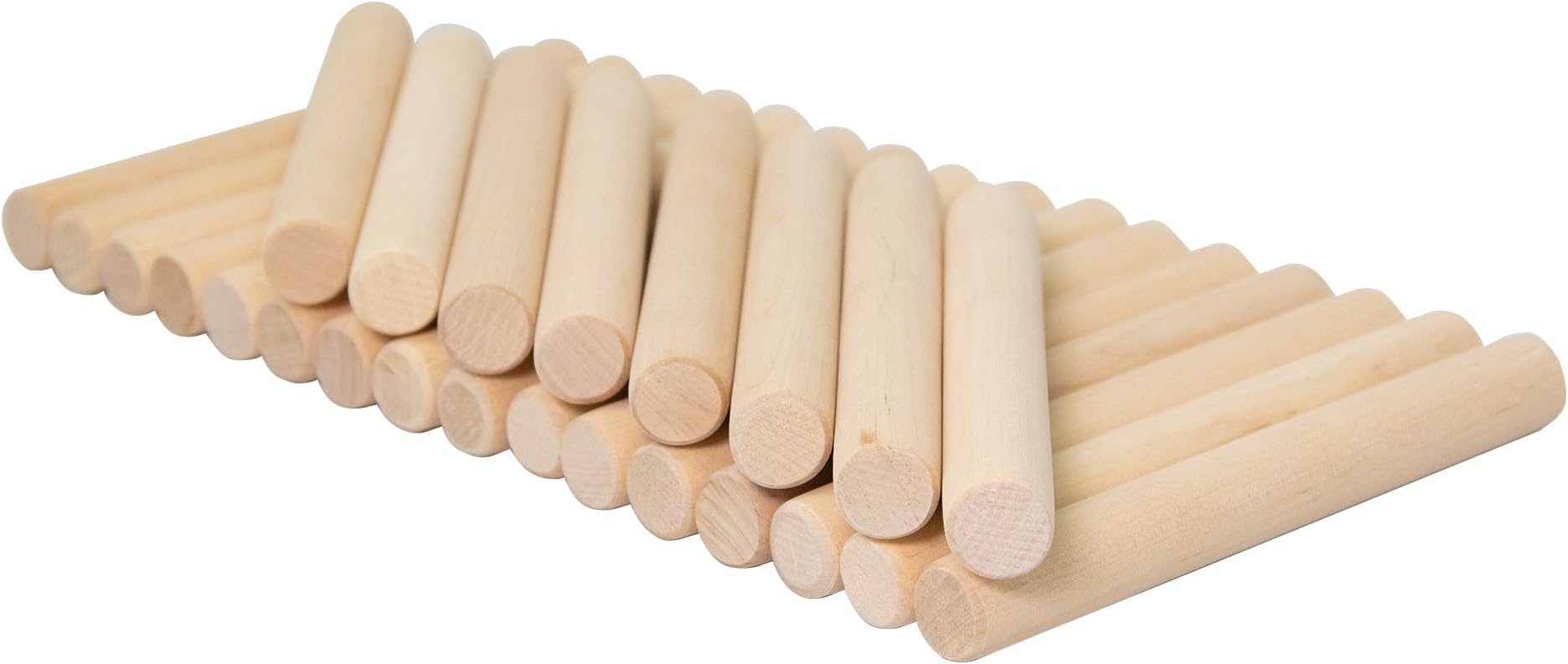 BBSL6 6" Maple Lummi Sticks (12 Pairs) - Durable Classroom Percussion Tool for Kids - Ideal for Rhythm Learning & Group Activities.
