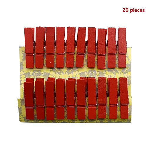 SENDILI Mollette Legno Piccole - 3.5 CM Colorate