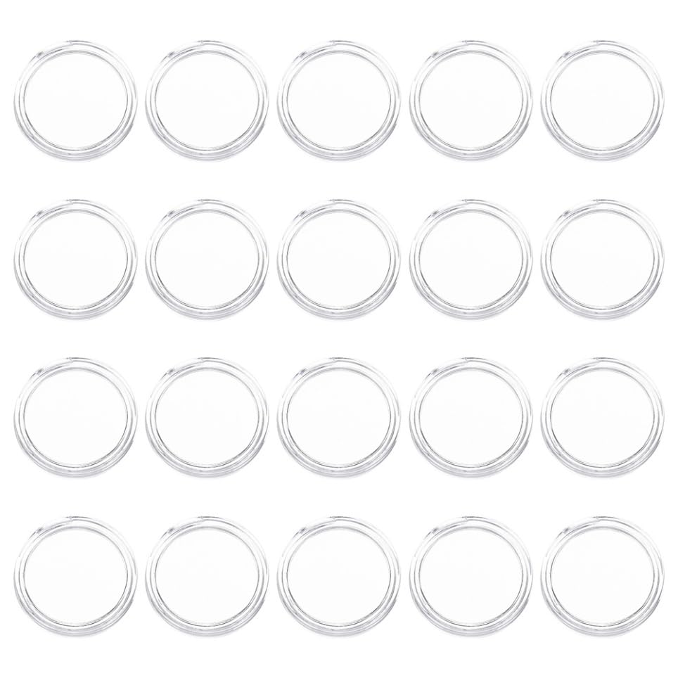 MAGICLULU 100 piezas Cápsulas Transparentes para Monedas