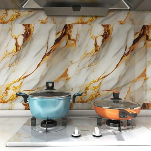 Image of WALLVEAR PE Foam Marble Wall Panel Sheet Pack of 25 | Self Adhesive DIY | 3mm Thickness | 4 Sq.Ft Coverage | Waterproof & Scratch Resistant | Easy Peel & Stick Installation Home, Office, Hotel Decor