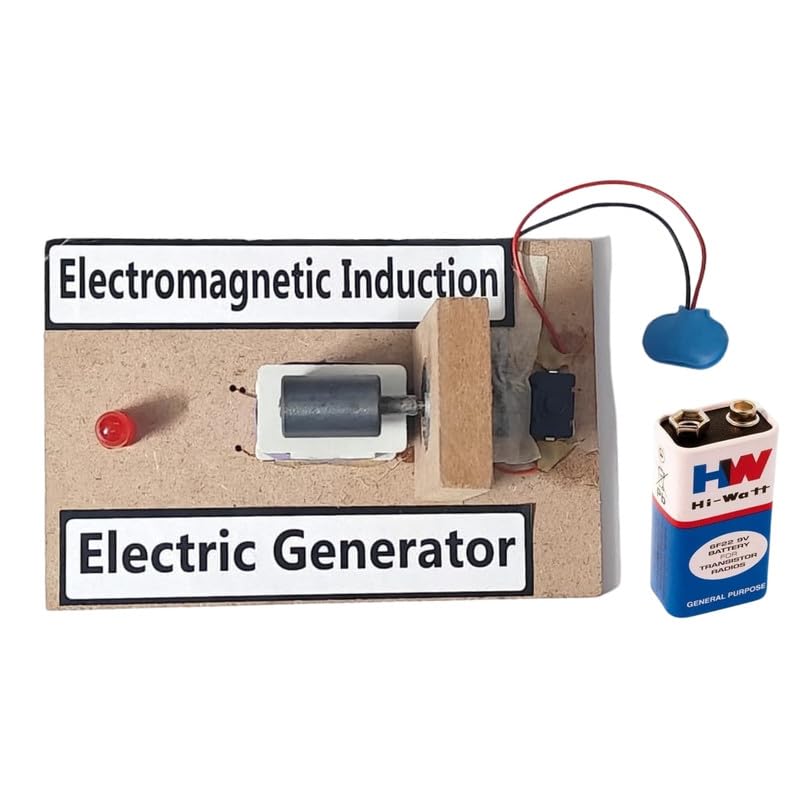 Image of ERH India Faraday's Law of Electromagnetic Induction Physics Project Class 12 Science Working Model Electric Generator AC DC for School Science Project
