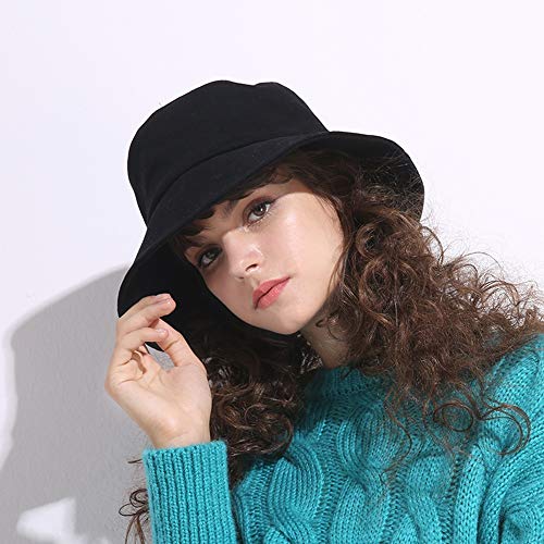 Chapeau de pêcheur d'hiver uni pour femme en bonnet chaud