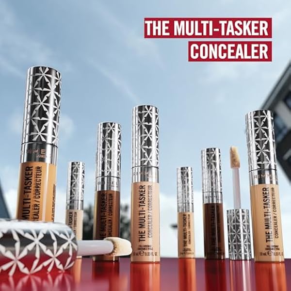 Rimmel Multi Tasker — увлажняющий жидкий корректор под глаза и для лица с веганской формулой, № 10 Porcelain