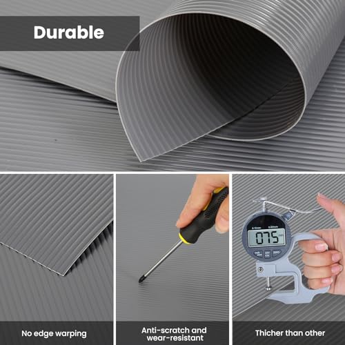 50% Off Non-Slip, Washable Kitchen Cabinet & Drawer Liner (Grey)