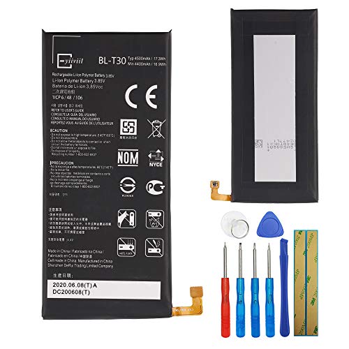 E-YIIVIIL Li-Polymer New Replacement Battery BL-T30 Compatible with LG Fiesta K10 Power L63BL L64VL M320 M322 X Charge X Power 2 EAC63458501
