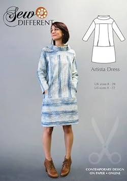 Paper Sewing Pattern Artista Dress UK Sizes 8-26