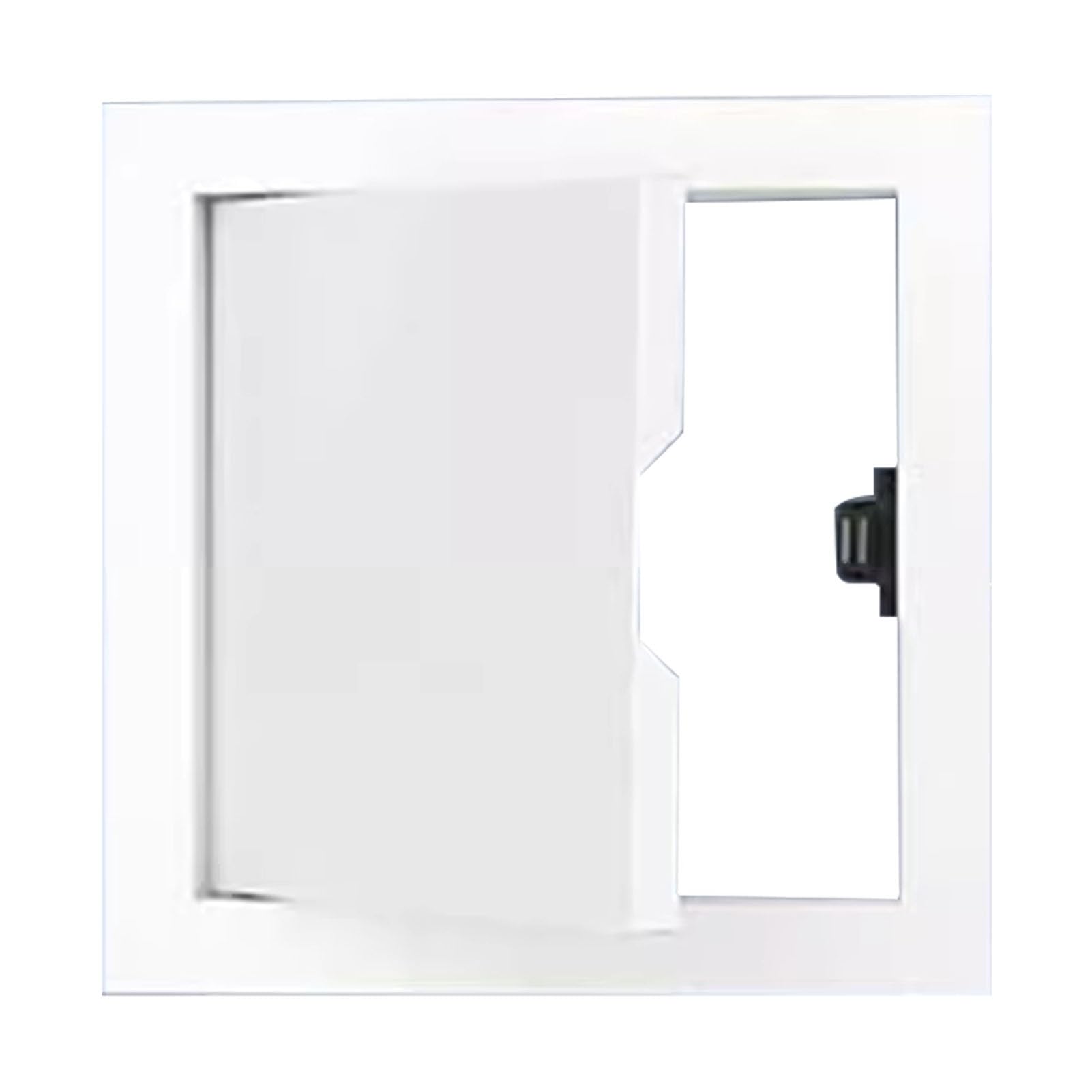 Panel de acceso de aluminio con tapa registrable para proteger contadores y cajas eléctricas