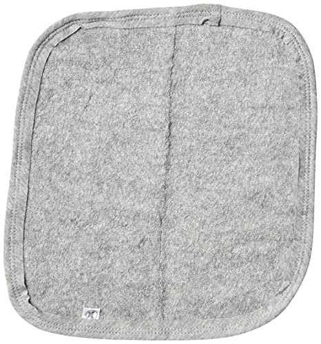 Image of HonestBaby 10-Pack Terry Wash Cloths in Gift Box 100% Organic Cotton for Infant Baby Boys, Girls, 10-Pack Gray Heather, One Size
