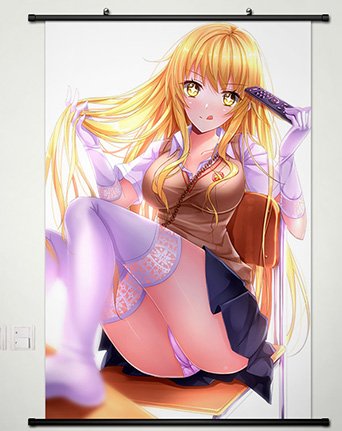 Toaru Kagaku no Railgun Wall Scroll Poster Fabric Painting For Anime Shokuhou Misaki 203 L