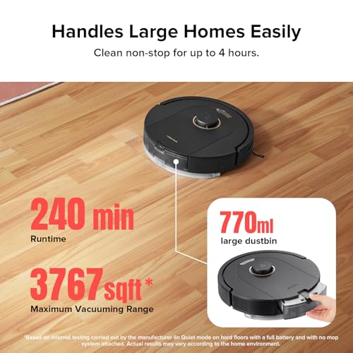 Image of roborock Q5 Pro Robot Vacuum and Mop Combo, 5500Pa Powerful Suction, DuoRoller Brush, LiDAR Navigation, 3D Mapping, Robotic Cleaner for Dirt, Floors, Pet Hair, 240min Runtime, Smart No-Go Zone, Black