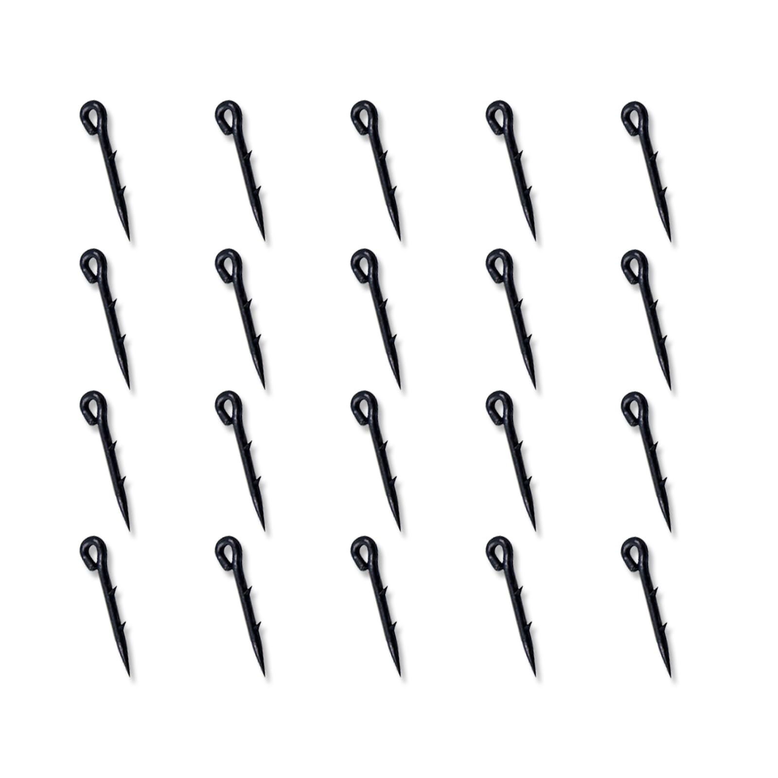 20Pcs High Strength Baits Needle Baits Spikes Set Fishing Hook Metal Spikes for Carps Fishing with Barbed Hook Carps