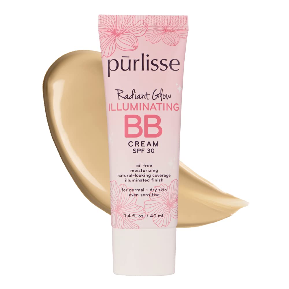 pūrlisse Radiant Glow Illuminating BB Cream with SPF 30 – Glow BB Crea…