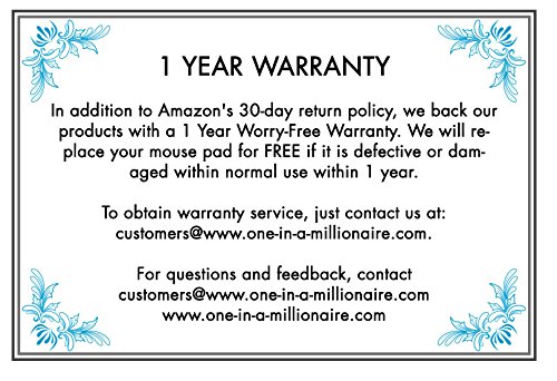 Fantasy Fractal Florals Ergonomic Design Mouse Pad With Wrist Rest Hand Support. Round Large Mousing Area. Matching Microfiber Cleaning Cloth For Glasses & Screens. Great For Gaming & Work #TOP7