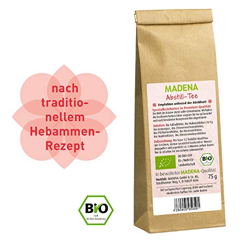 Foto von MADENA Bio Abstilltee, sanfter Abstilltee in Apothekenqualität, hilft beim Abstillen, Kräutertee mit Walnussblättern