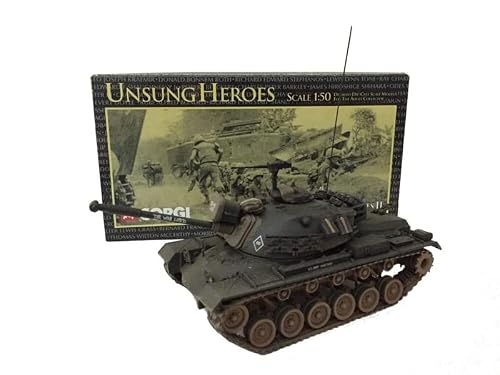 Corgi M48A3 Patton Tank Us Army Unsung Heroes Vietnam Series Ii Limited Edition 1/50 Diecast Tank Pre-Built Model #TOP1
