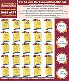 COMMERCIAL'S AIBE Exam combo of 25 Bare Acts without Notes, as per Bar Council of India, New Syllabus for AIBE XIX Exam Covering New Criminal Laws (BNS, BNSS, BSA)