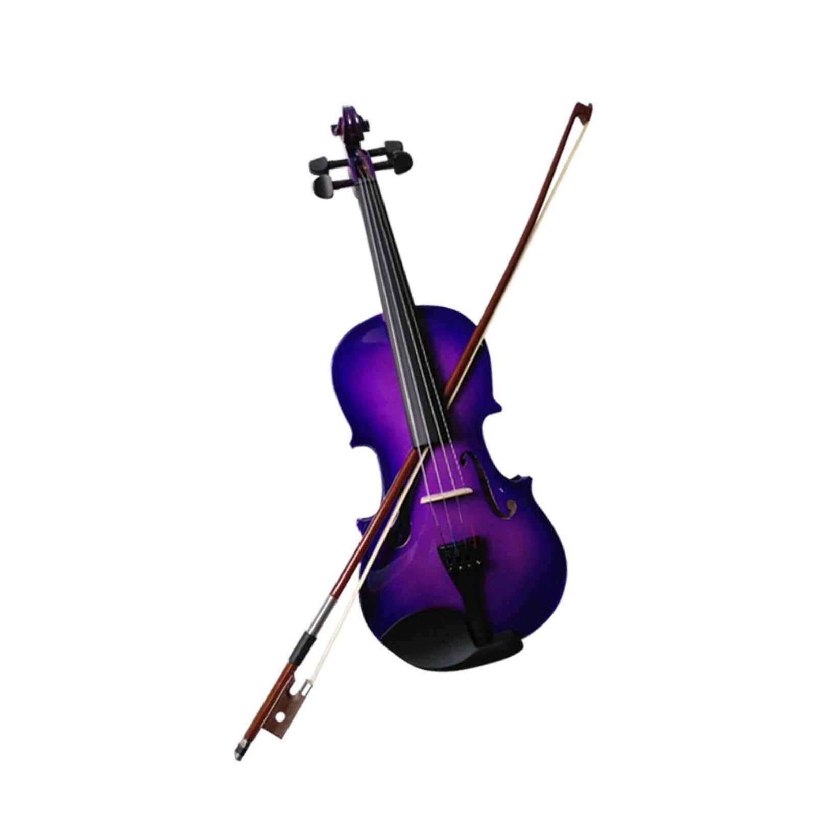 Skrzypce Drewniane Fioletowy Skrzypce Początkujący 3/4 Profesjonalny Instrument Strunowy