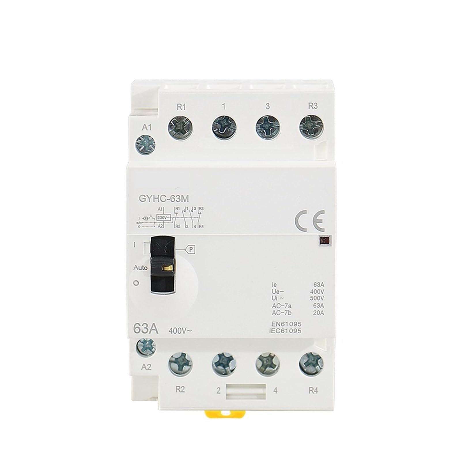 Stycznik modułowy AC 4P 40A 63A 2NC 2NO lub 4NO 220V/230V 50/60HZ Szyna ręczna (4P 40A 4NO 220V)