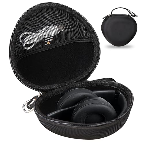 Aproca Black Headphone Case for Beats Studio Pro/Beats Solo 4 / Beats Solo3 / Beats Studio3 Wireless On-Ear Headphones -Portable Storage Headset case