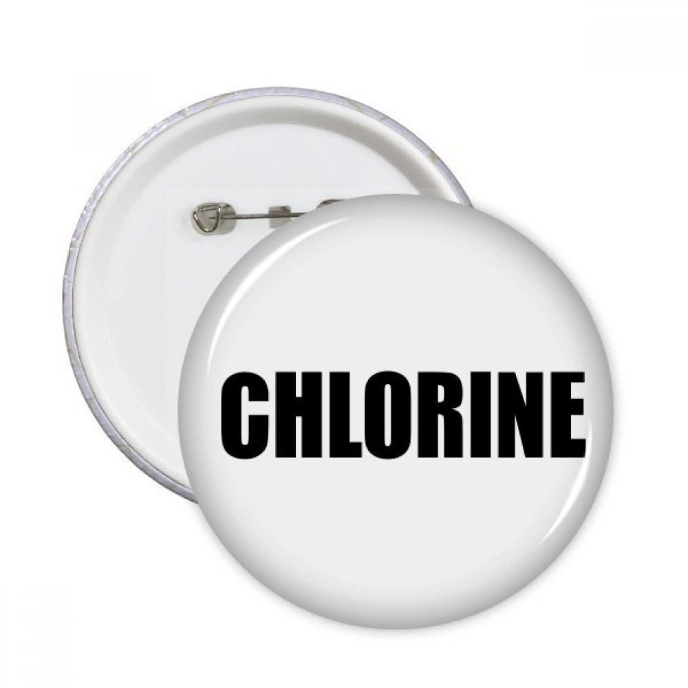Cadeau de chlore chimie badge rond multicolore pour enseignant