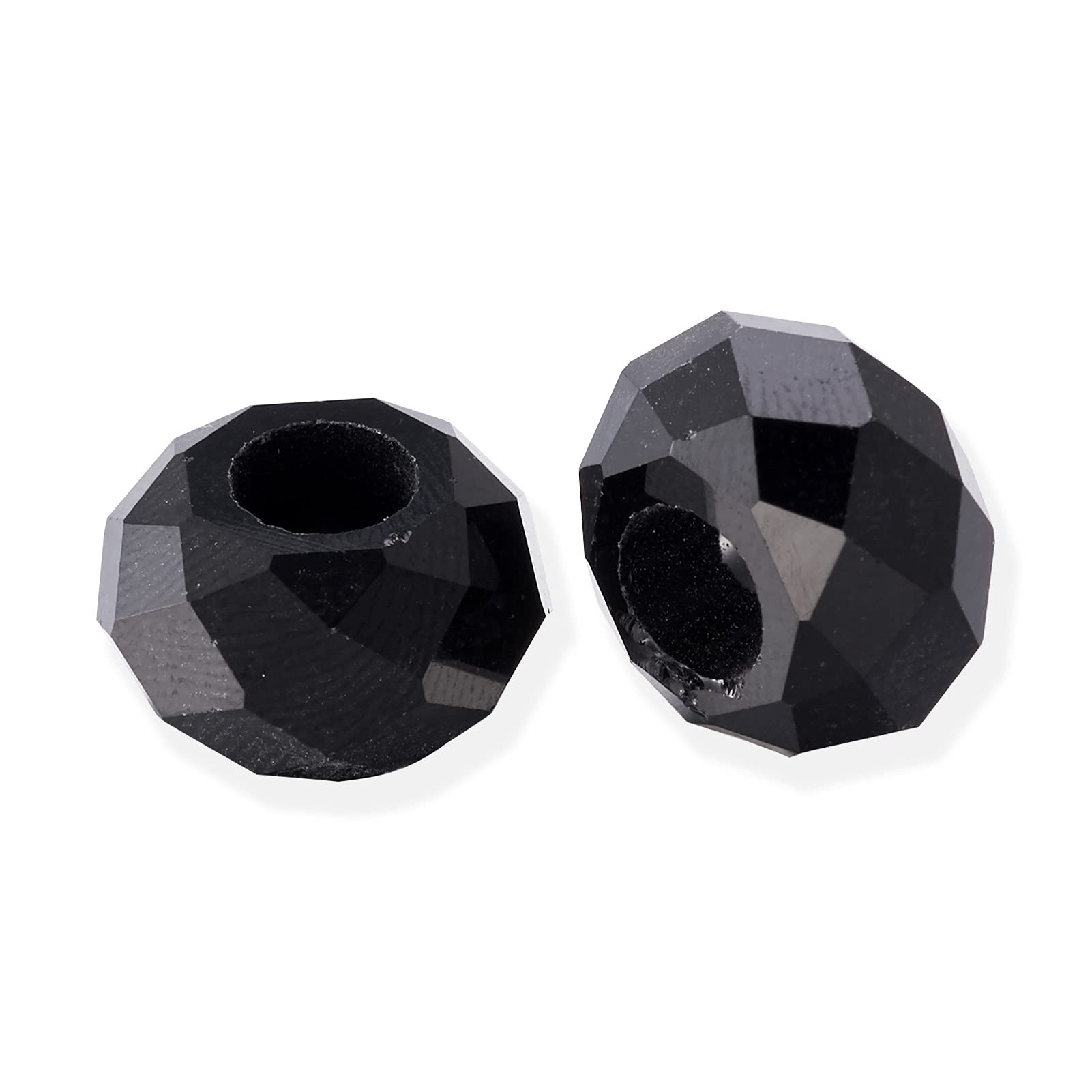 100 Perline Europee In Vetro, Con Foro Grande, Senza Nucleo - Foto 10