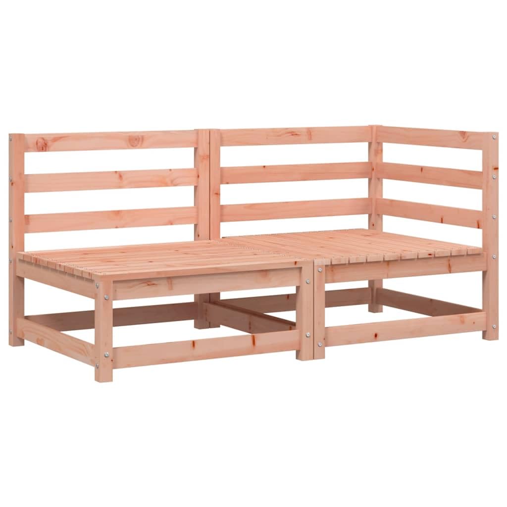 vidaXL Garden Sofa, 2-Seater Outdoor Sofa for Relax, Sectional Sofa for Patio Balcony Terrace Yard, Couch Corner Sofa, Solid Wood Douglas