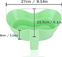 Vista 5 de Lavabo de enjuague bucal para pacientes con mango colgante, lavabo de plástico Emesis para ancianos, pacientes postrados en cama, taza de lavado