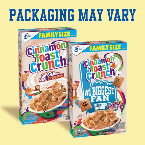 Image of Cinnamon Toast Crunch Breakfast Cereal, Family Size, 18.8 oz