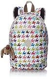 Kipling Challenger II Backpack, White Houndstooth Multi, One Size