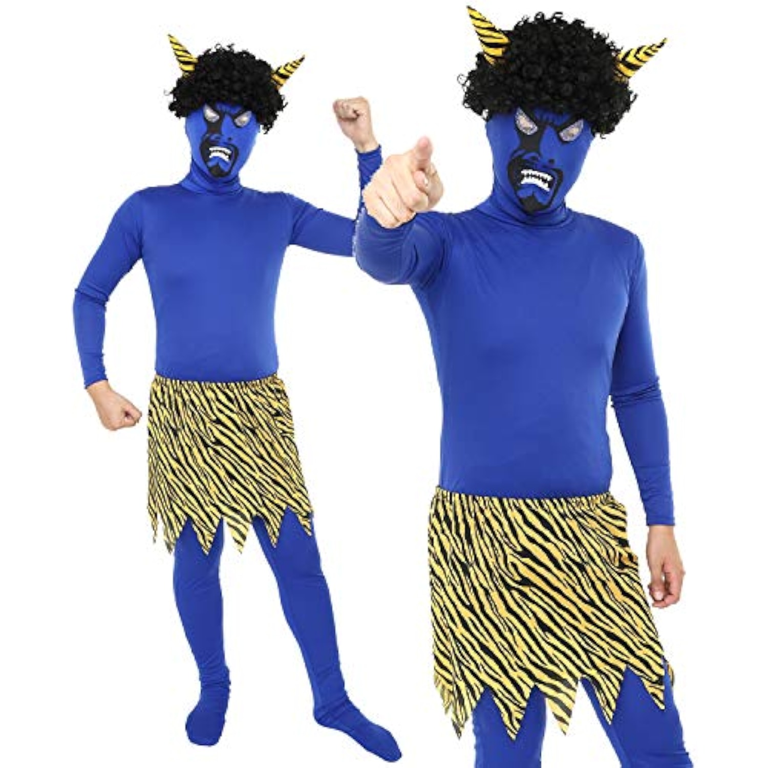 クリアストーン(Clearstone) コスプレ ハロウィン 節分 リアル鬼 メンズ M ブルー 詳細画像1