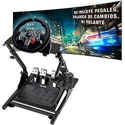 Caja De Seguridad Para Camiones Unicview Soporte para volante Logitech G29 G920 G923 incluye soporte caja de cambios, Thrustmaster T150 T500 T300 TX TH8A, PS4 PS5, Xbox Fanatec Clubsport, Totalmente ajustable, Plegable