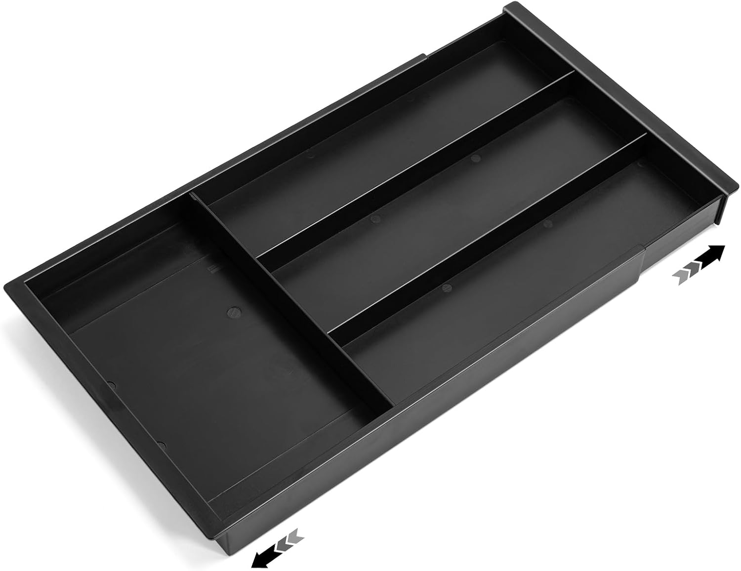 Silverware Drawer Organizer Tray (Black)